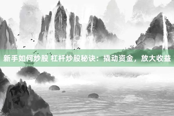 新手如何炒股 杠杆炒股秘诀：撬动资金，放大收益