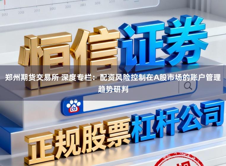 郑州期货交易所 深度专栏：配资风险控制在A股市场的账户管理趋势研判